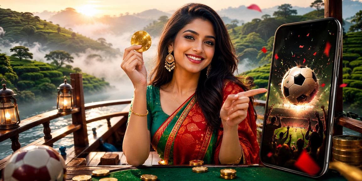 বান্দরবানে লাল-সবুজ পরিবেশে একজন ব্যবহারকারী ফুটবল বেটিং বোনাস ব্যবহার করছেন